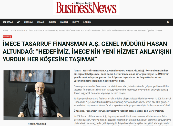 HEDEFİMİZ, İMECE’NİN YENİ HİZMET ANLAYIŞINI YURDUN HER KÖŞESİNE TAŞIMAK